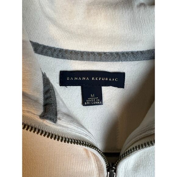Banana Republic Mens Half Zip Sweater Pullover Sz M - Picture 5 of 5